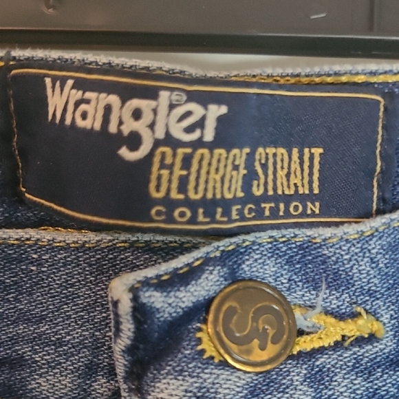 Mens Wrangler George Strsit Collection Straight Leg Jeans, 31x34. - Picture 4 of 8